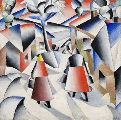 Morning in the Village after Snowstorm Kazimir Malevich